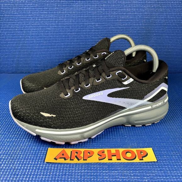 🔴 BROOKS GHOST 15 Women`s Size 9 Black Lila Athletic Running Shoes 1203801B011 - Picture 1 of 8